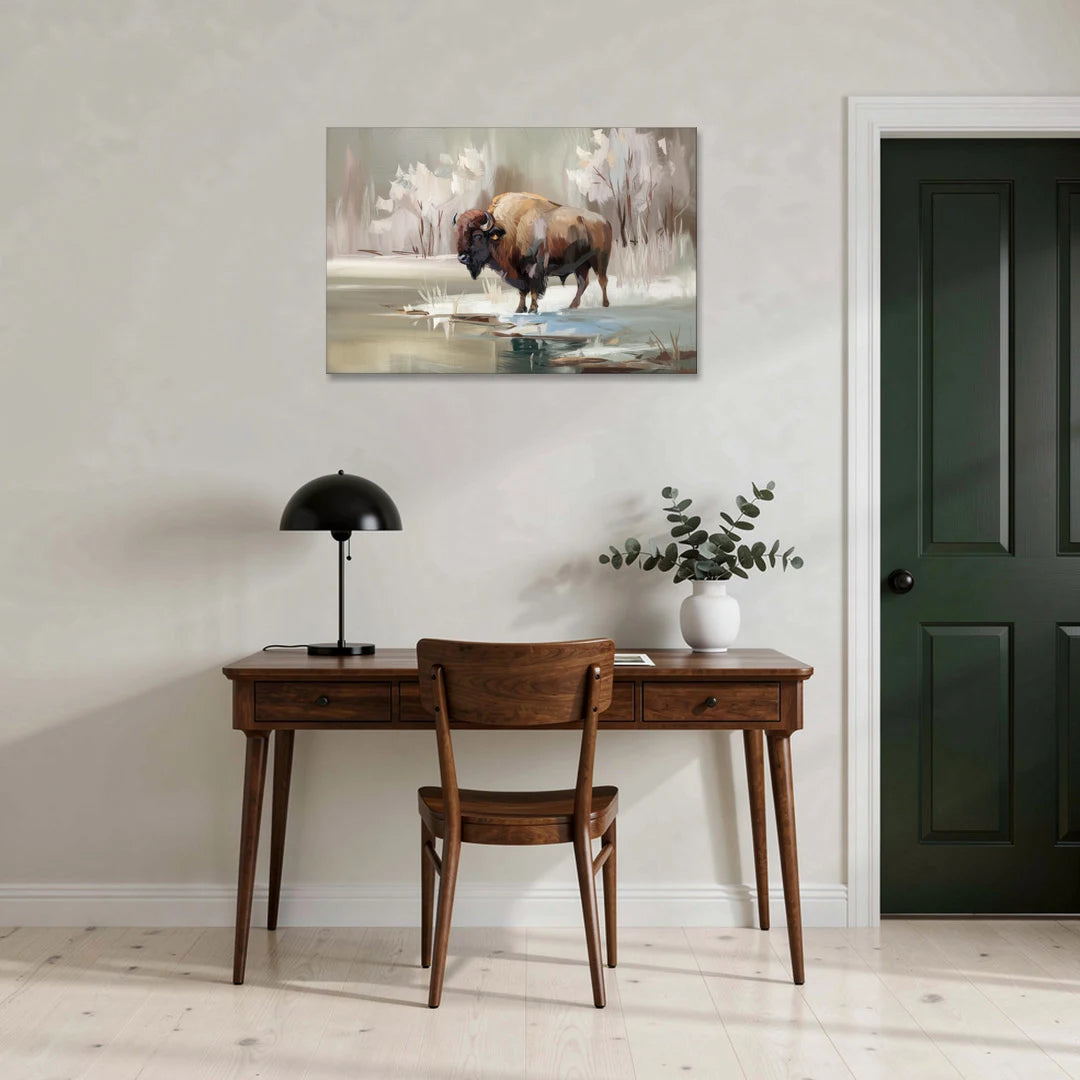 Buffalo Waterfront Serenity - Canvas Wall Art - Office - 36x24
