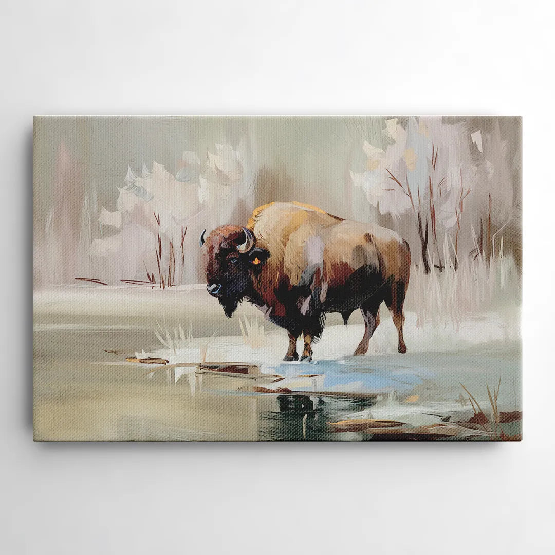 Buffalo Waterfront Serenity - Canvas Wall Art