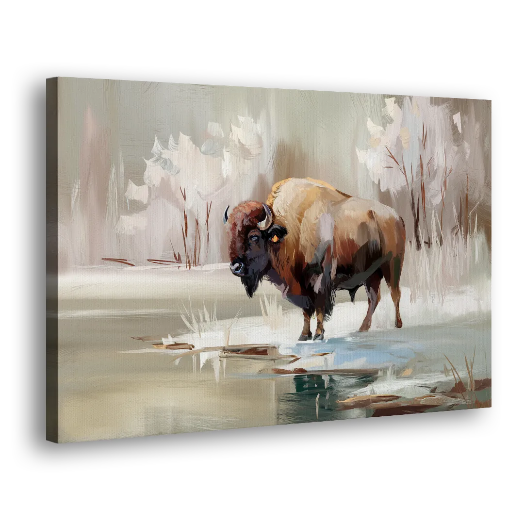 Buffalo Waterfront Serenity Side - Canvas Wall Art
