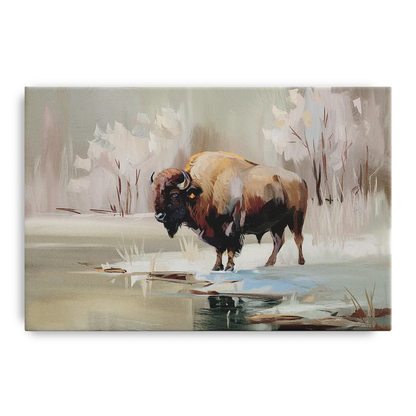 Buffalo Waterfront Serenity Front - Canvas Wall Art