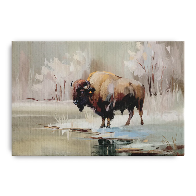 Buffalo Waterfront Serenity Front - Canvas Wall Art
