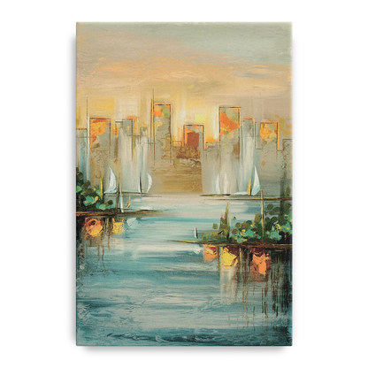 Buffalo Waterfront Tranquility Front - Canvas Wall Art
