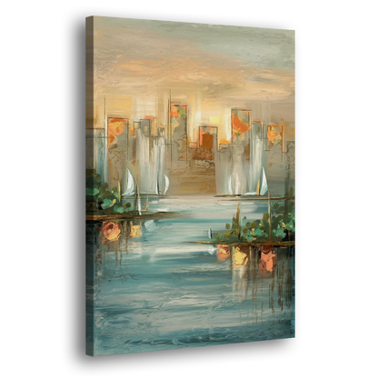 Buffalo Waterfront Tranquility Side - Canvas Wall Art