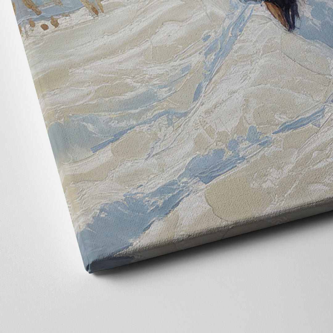 Buffalo Winter Wonderland Canvas Close Up