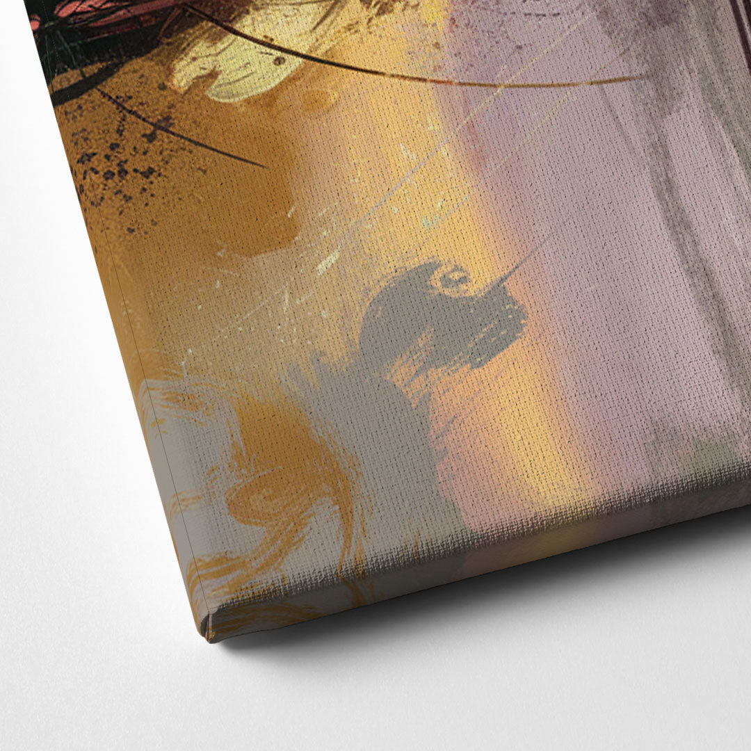 Burlington Artistic Cityscape Canvas Close Up