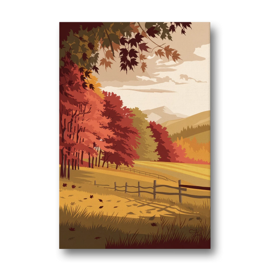 Burlington Fall Foliage - Canvas Wall Art - Front