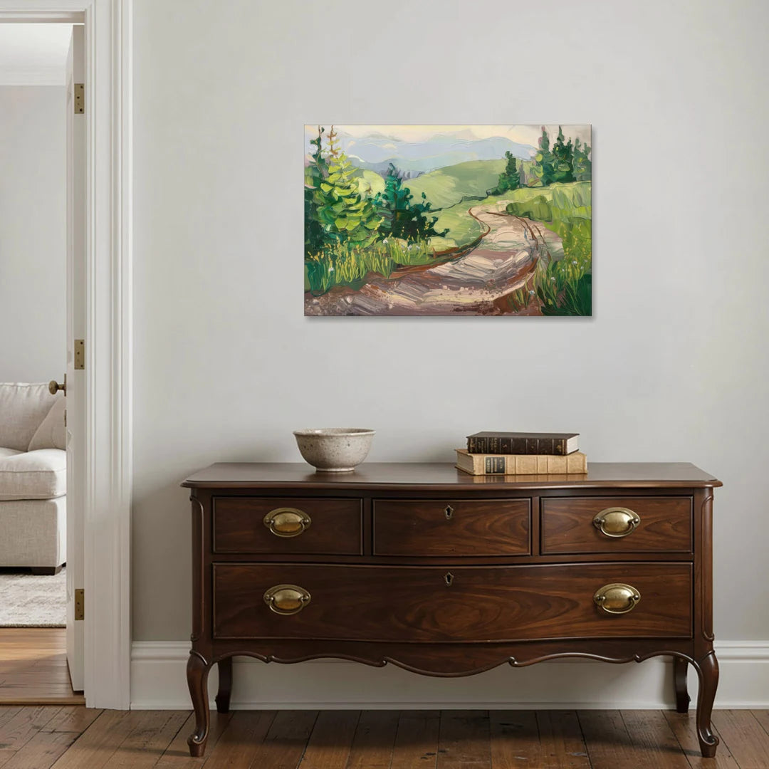 Burlington Green Mountain Trails - Canvas Wall Art - Coffee Table - 36x24