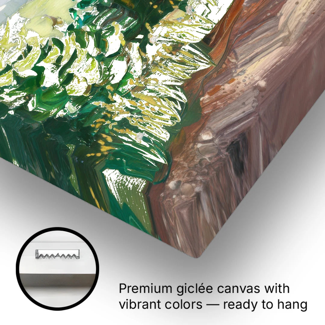 Burlington Green Mountain Trails - Canvas Wall Art - Gallery Wrap Corner