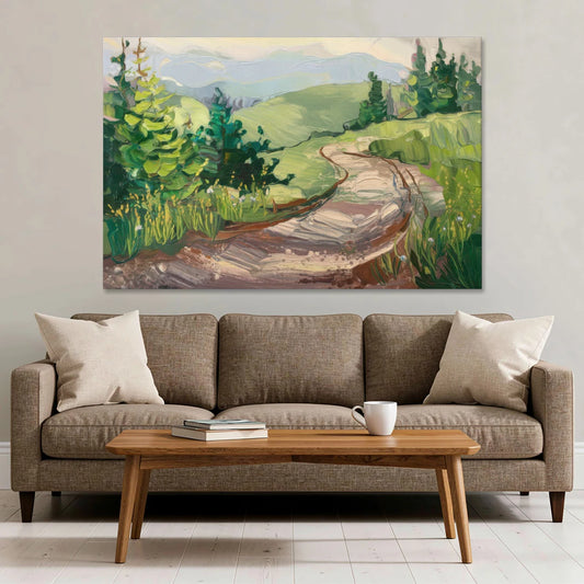 Burlington Green Mountain Trails - Canvas Wall Art - Sofa - 60x40