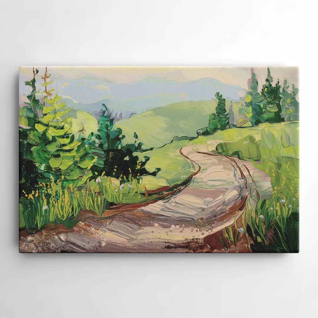Burlington Green Mountain Trails - Canvas Wall Art