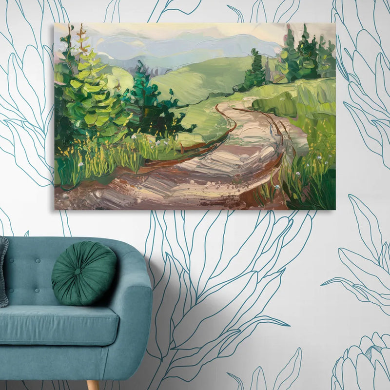 Burlington Green Mountain Trails Sitting Room - Canvas Wall Art
