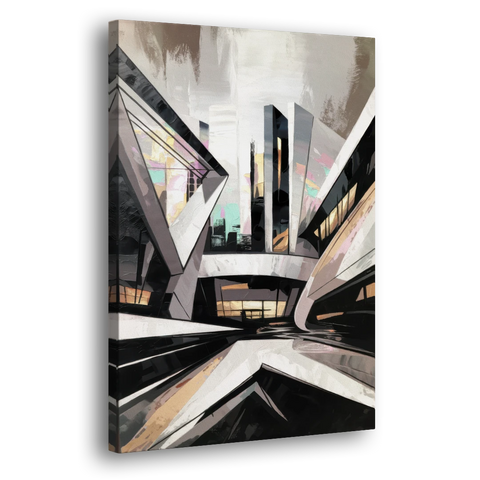 Burlington Modern Architecture - Canvas Wall Art - Side