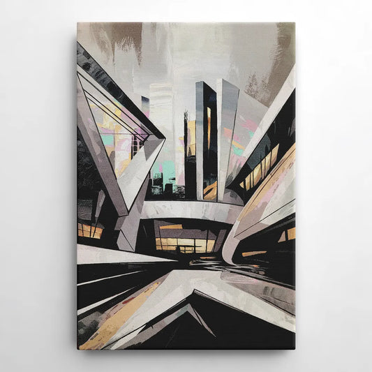 Burlington Modern Architecture - Canvas Wall Art