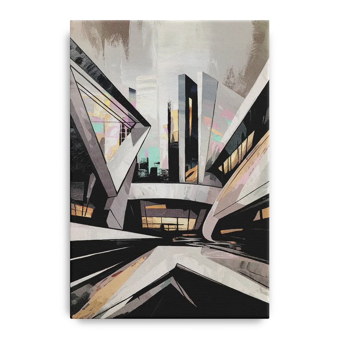 Burlington Modern Architecture Front - Canvas Wall Art
