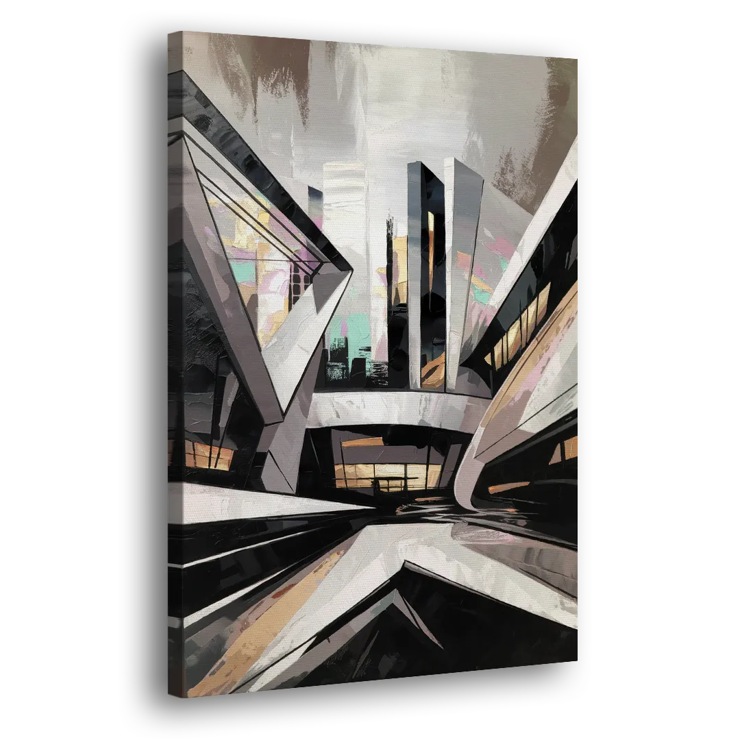 Burlington Modern Architecture Side - Canvas Wall Art
