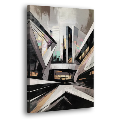 Burlington Modern Architecture Side - Canvas Wall Art