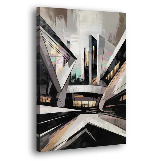 Burlington Modern Architecture Side - Canvas Wall Art