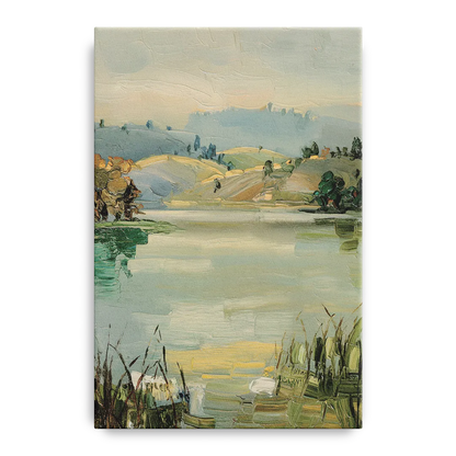 Burlington Peaceful Lakeside Front - Canvas Wall Art