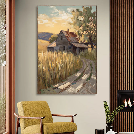 Burlington Rustic Charm Living Room - Canvas Wall Art