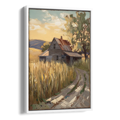 Burlington Rustic Charm Side - White Canvas Wall Art