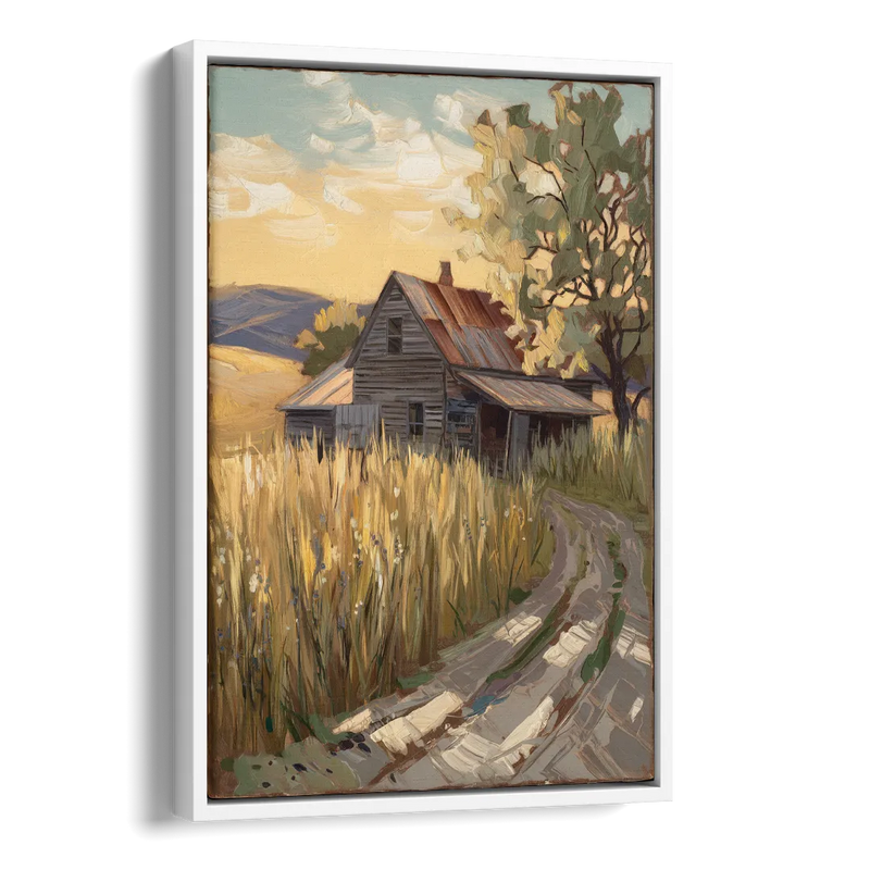 Burlington Rustic Charm Side - White Canvas Wall Art