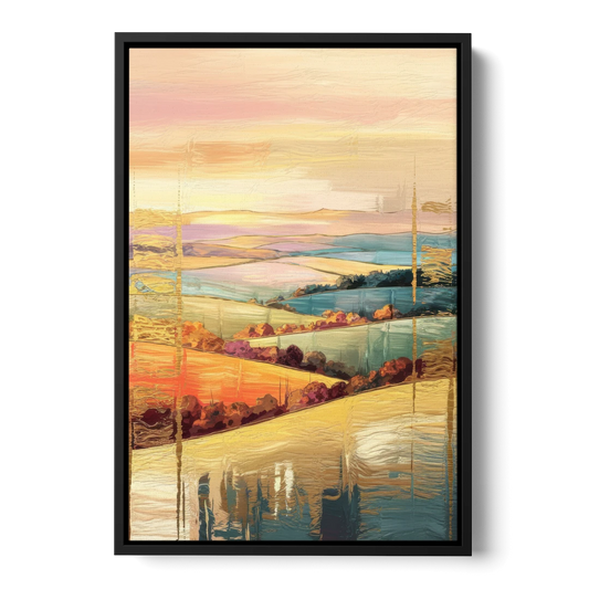 Burlington Scenic Horizons - Black Framed Canvas Wall Art - Front
