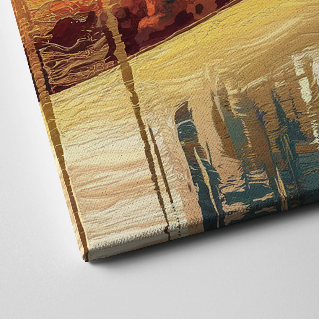 Burlington Scenic Horizons Canvas Close Up