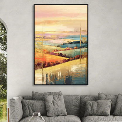 Burlington Scenic Horizons Sitting Room - Black Canvas Wall Art