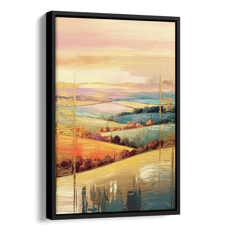 Burlington Scenic Horizons Side - Black Canvas Wall Art