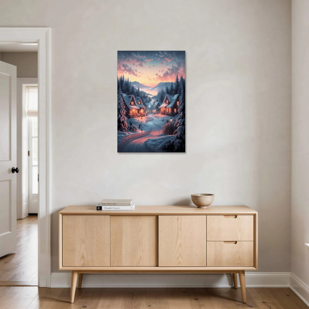 Burlington Snowy Winter Scenes - Canvas Wall Art - Coffee Table - 24x36