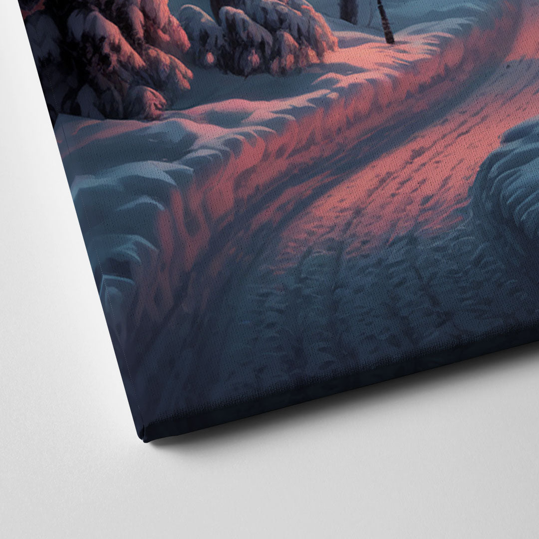 Burlington Snowy Winter Scenes Canvas Close Up