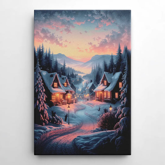 Burlington Snowy Winter Scenes - Canvas Wall Art