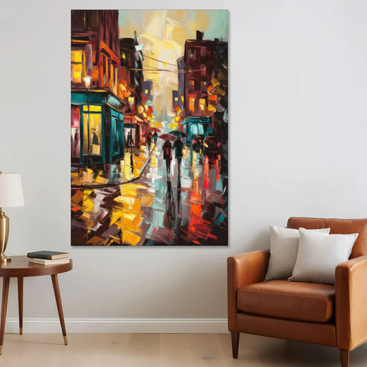 Burlington Urban Street Scenes - Canvas Wall Art - Sofa - 40x60