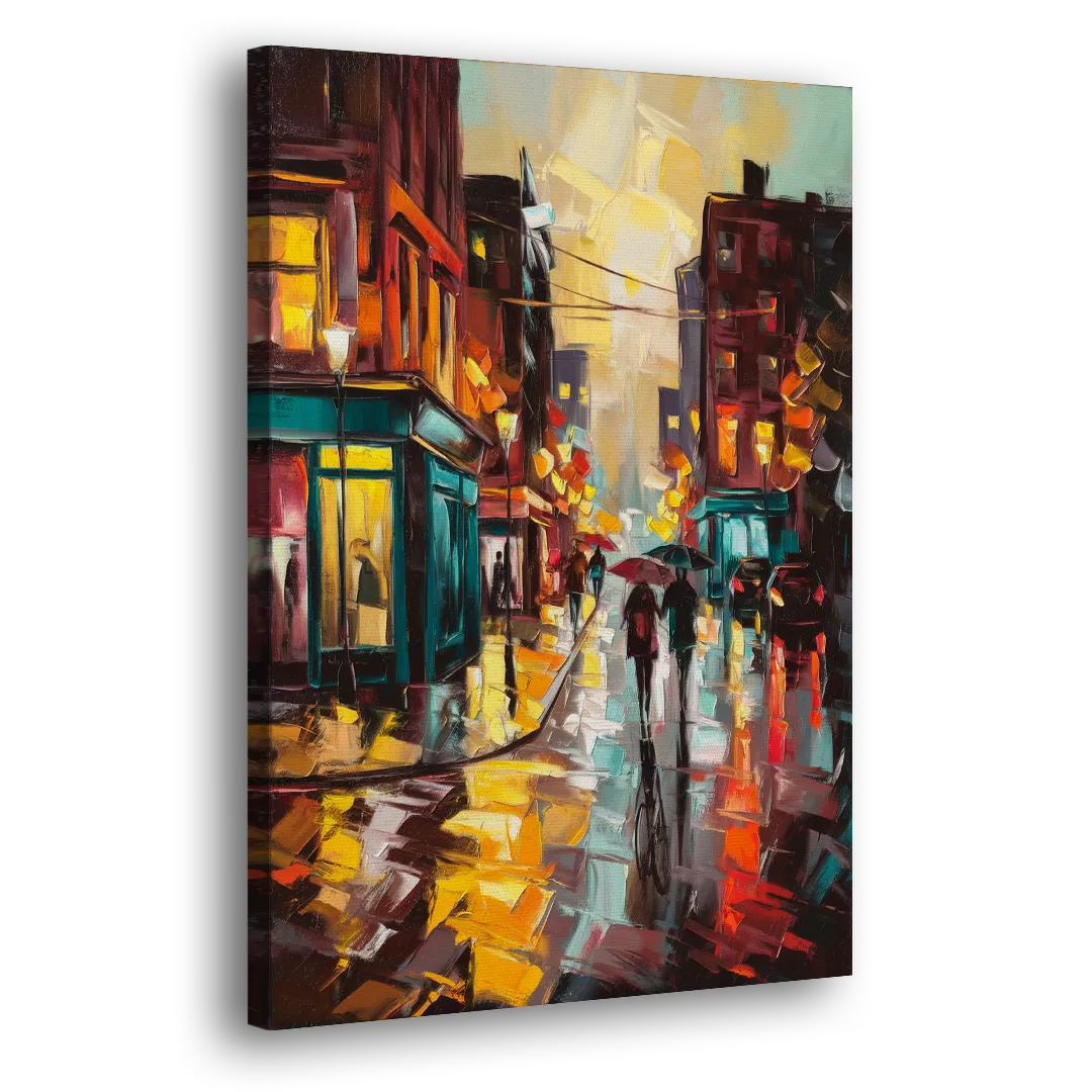 Burlington Urban Street Scenes Side - Canvas Wall Art