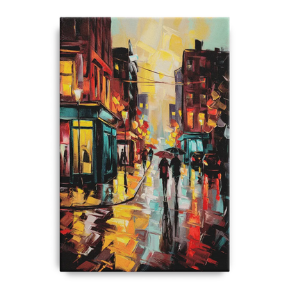 Burlington Urban Street Scenes Front - Canvas Wall Art