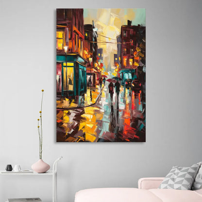 Burlington Urban Street Scenes Sitting Room - Canvas Wall Art