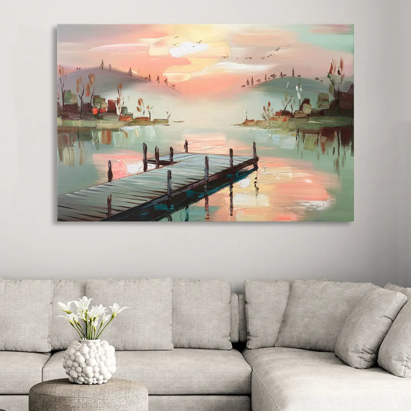 Burlington Waterfront Views Sitting Room - Canvas Wall Art