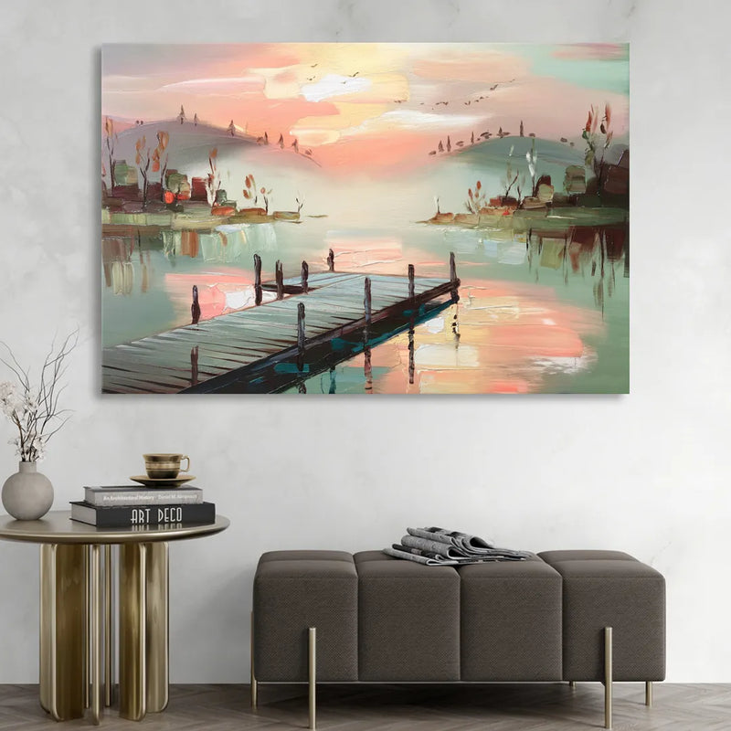 Burlington Waterfront Views Living Room - Canvas Wall Art