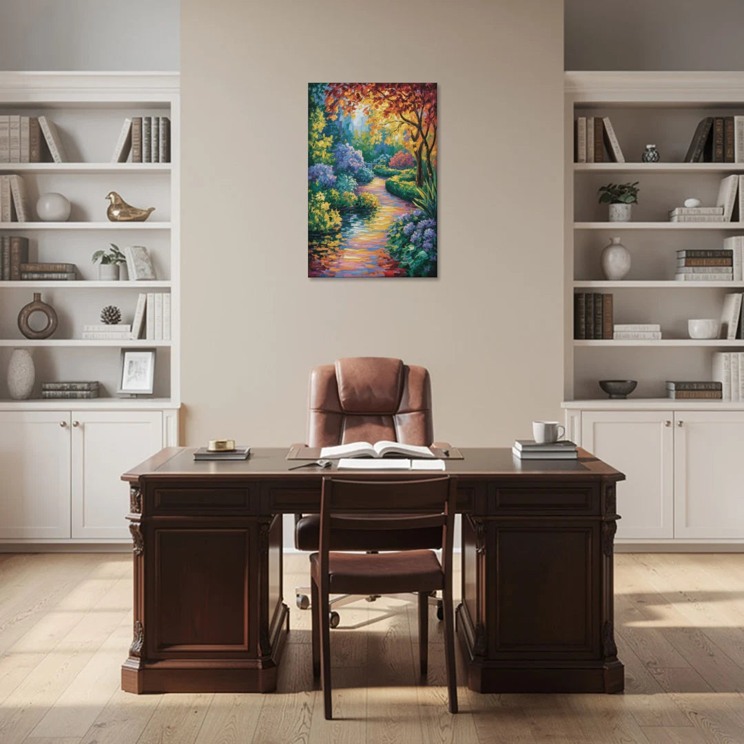 Butchart Gardens Bloom - Canvas Wall Art - Office - 24x36