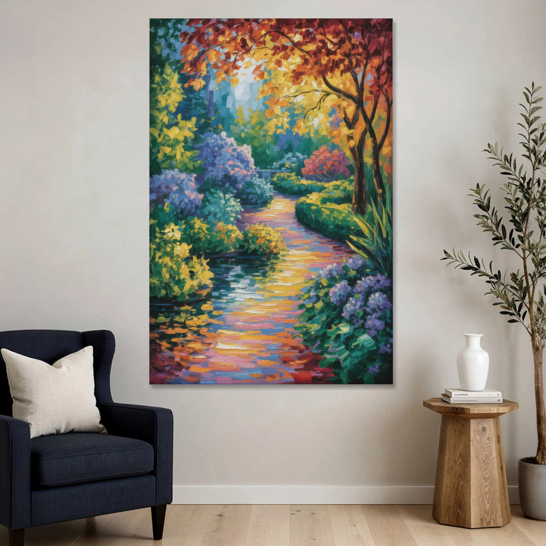 Butchart Gardens Bloom - Canvas Wall Art - Sofa - 40x60