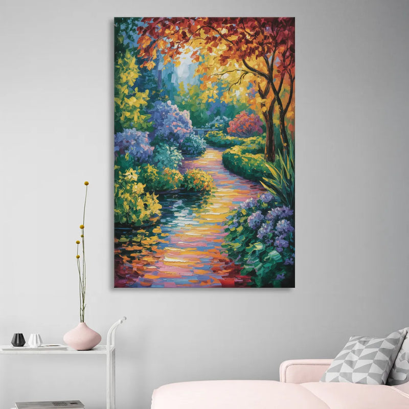 Butchart Gardens Bloom Sitting Room - Canvas Wall Art