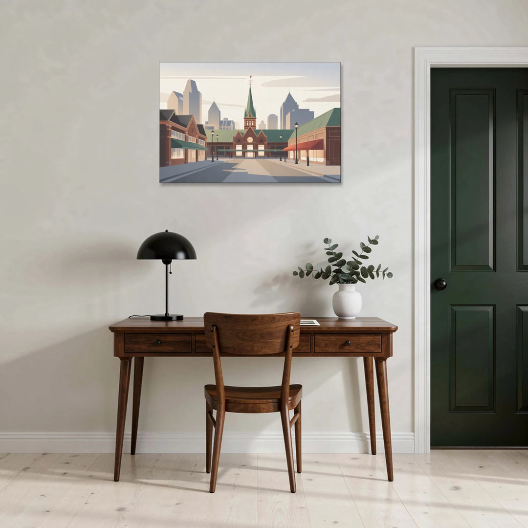 ByWard Market Charm - Canvas Wall Art - Office - 36x24
