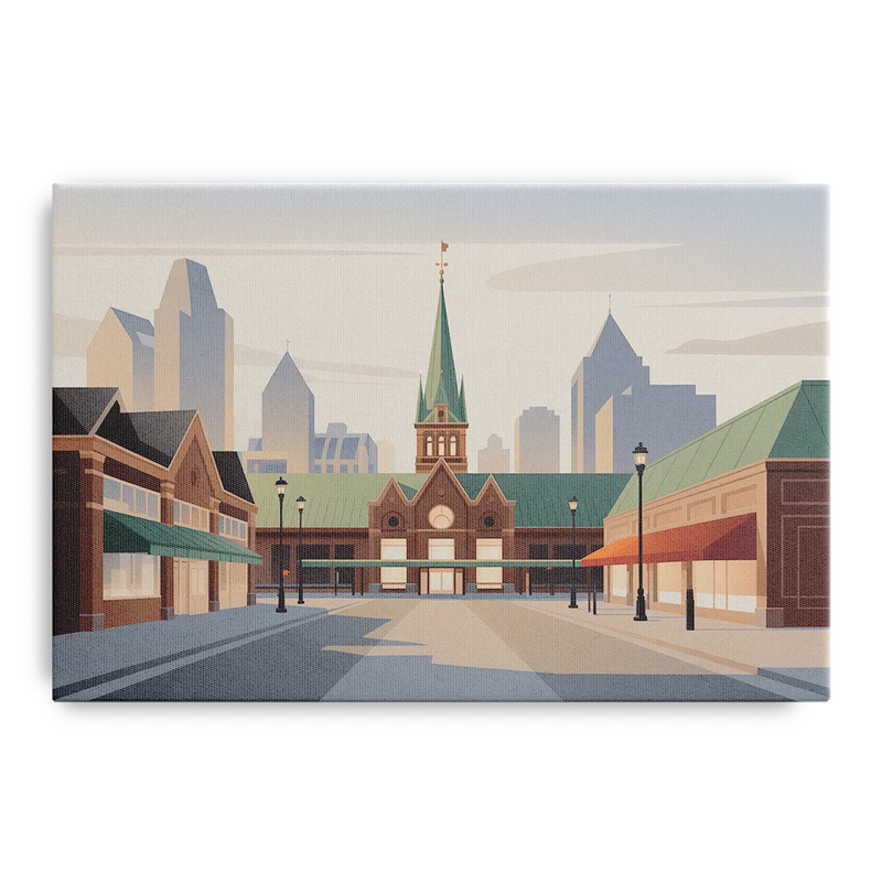ByWard Market Charm Front - Canvas Wall Art