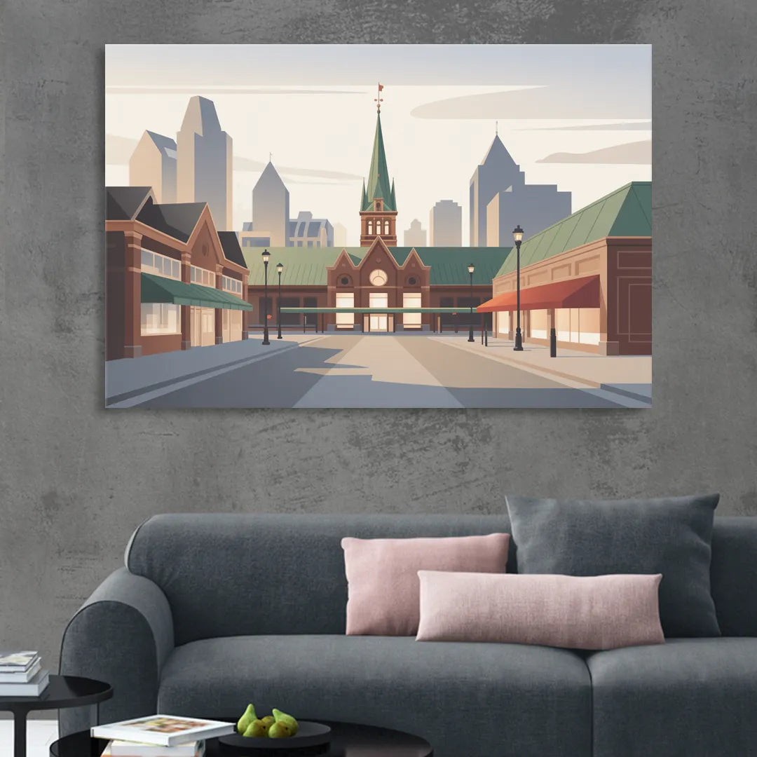 ByWard Market Charm Sitting Room - Canvas Wall Art