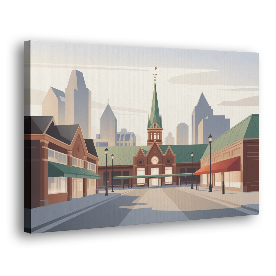 ByWard Market Charm Side - Canvas Wall Art