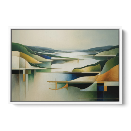 Bygdøy Peninsula Beauty - White Framed Canvas Wall Art - Front