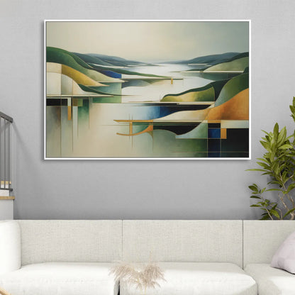 Bygdøy Peninsula Beauty Sitting Room - White Canvas Wall Art