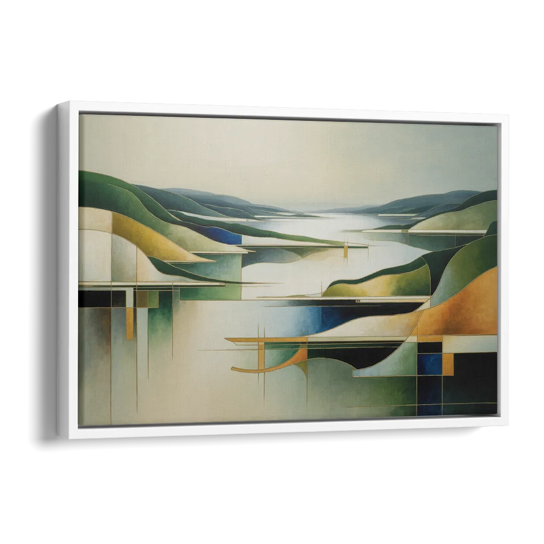 Bygdøy Peninsula Beauty Side - White Canvas Wall Art