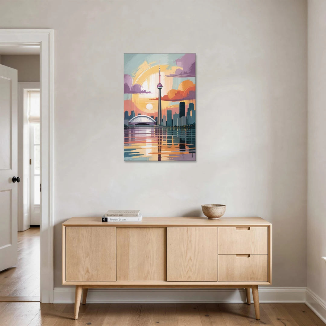 CN Tower Sunset - Canvas Wall Art - Coffee Table - 24x36