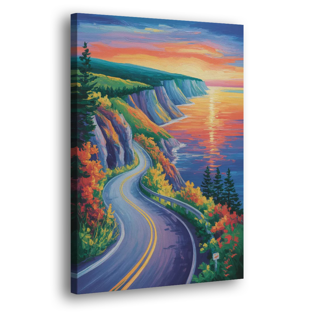 Cabot Trail Vista Side - Canvas Wall Art